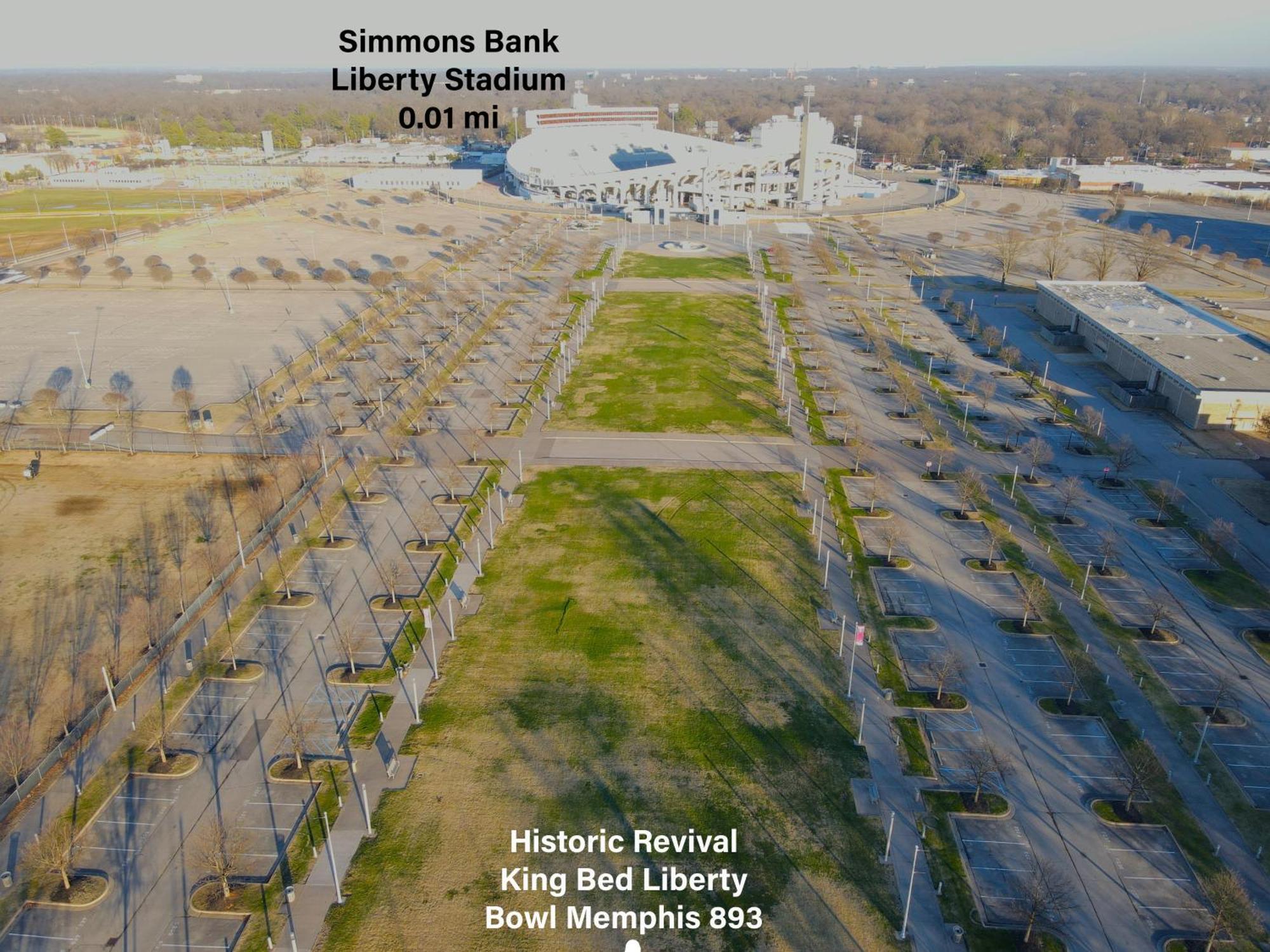 Вилла Historic Revival King Bed Liberty Bowl Memphis 893 Экстерьер фото