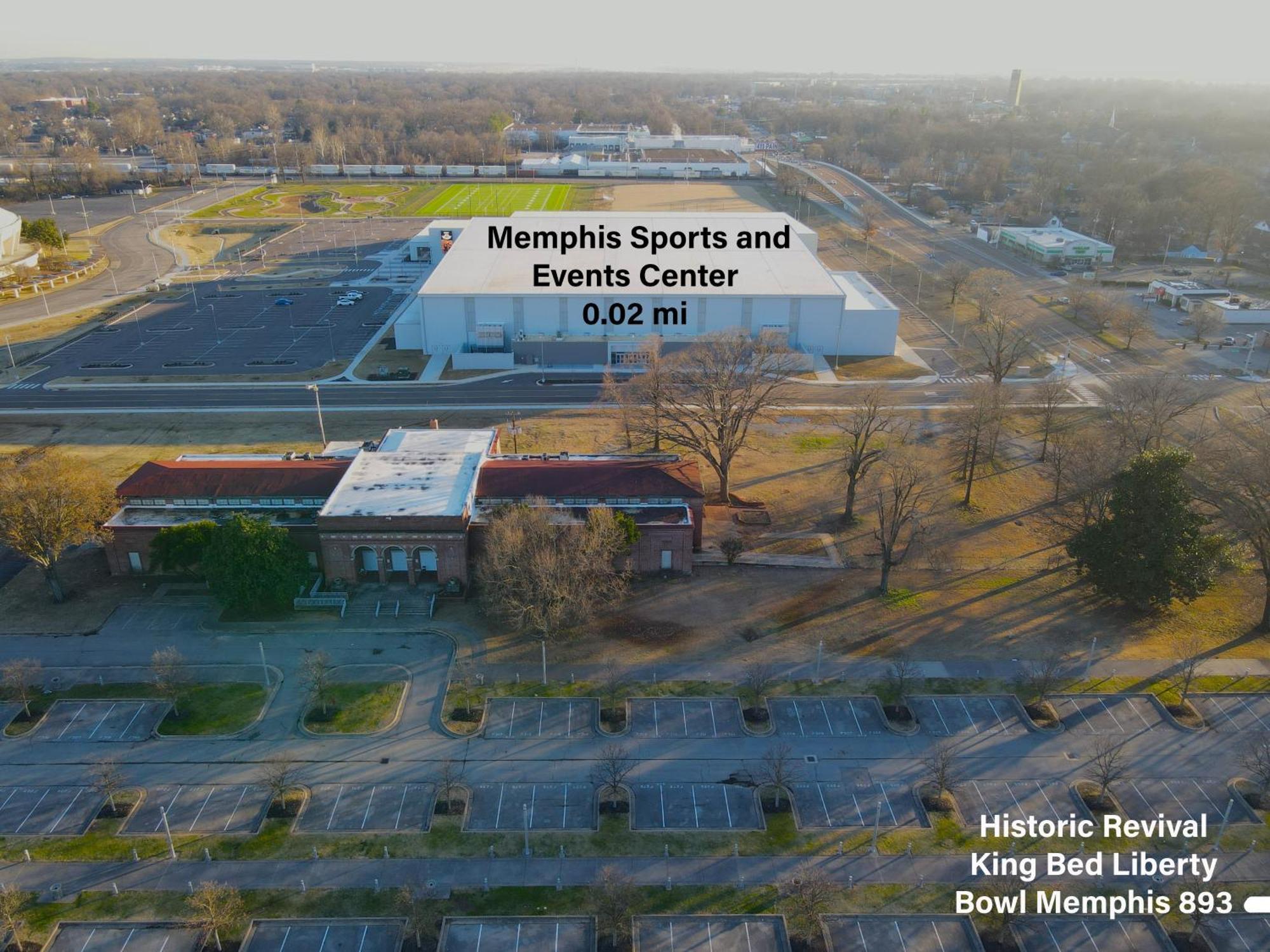 Вилла Historic Revival King Bed Liberty Bowl Memphis 893 Экстерьер фото